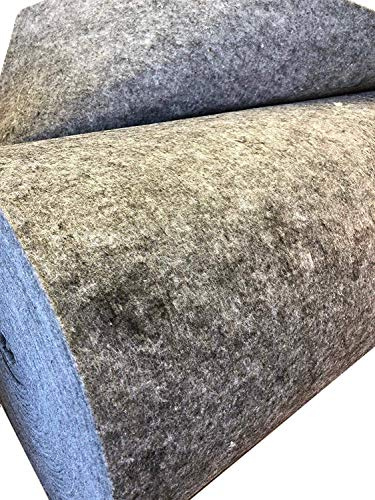 Filz, Filzmatte, Matte, 100% Polyester, Meterware, breite 160cm, Farbe grau (3mm) 400g/m2