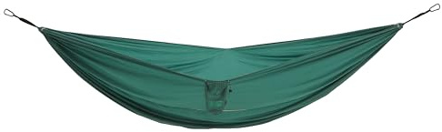 GRAND CANYON Hängematte BASS Hammock Double – Doppelhängematte Ultraleicht aus Nylon mit Karabinern und Baumgurten, bis 180 kg belastbar Storm, Einheitsgrösse