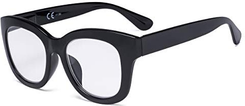 Eyekepper Übergroß Lesebrille - Retro Lesehilfe für Frauen - Schwarz +1.75