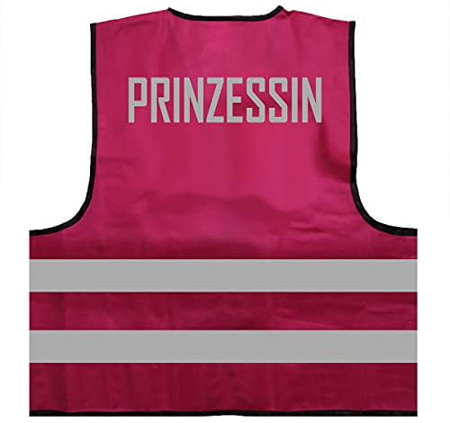 Mister Warnwesto Warnweste - Signalweste - Prinzessin - Warnweste mit reflektierendem Aufdruck ID: 538