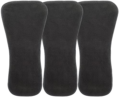 EcoAble Snap-in Insert for Big Kids’ Cloth Diapers, Age 6–16 | Absorbent Pad for Special Needs Incontinence & Bedwetting (3-Pack, Junior 1)