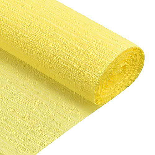 sourcing map Krepppapier zum Basteln Ersatz Werkzeug 7,5 Fuß lang 20 Zoll breit 2 Stück Dunkelgelb