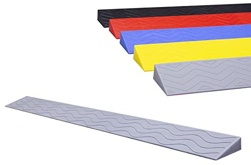 HOME UK Rampa per marciapiedi, Rampa di Soglia Portatile Rampe per Disabili per Scalini Altezza 1 A 6,5 Cm Rampa per Sedia a Rotelle Antiscivolo Rampa per Interni per Spazzatrice Soglie Porte E Bagno
