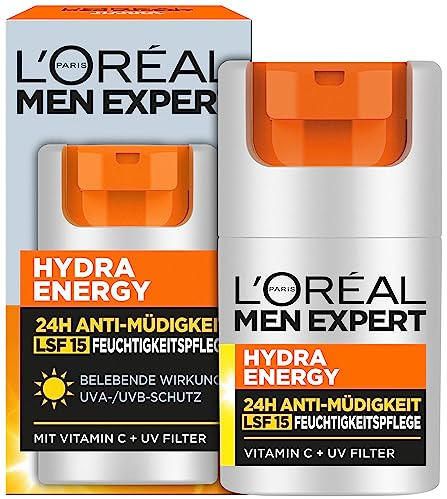 L'Oréal Men Expert Hydra Energy - Cuidado facial con factor de protección solar 15 (50 ml)