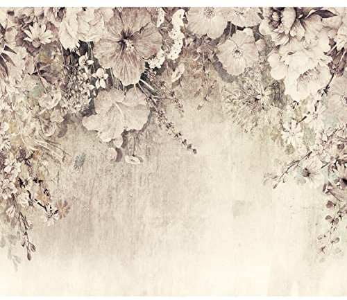 murando PREMIUM Papier peint Motif Rétro années - 150x105 cm Décoration Murale XXL Original Poster Tableaux Muraux Tapisserie Photo Trompe l'oeil - Création Effet terre cuite Orange a-H-10013-a-a