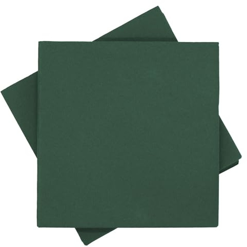 ZauberDeko Servietten Tischdeko Grün Eukalyptus Papierservietten 40 x 40 cm Partydeko Hochzeit Kommunion Konfirmation 20 Stück