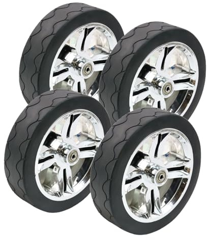 SECURA 4x Rad Ersatzrad 19cm Ø, 5cm breit für Bollerwagen diverser Hersteller