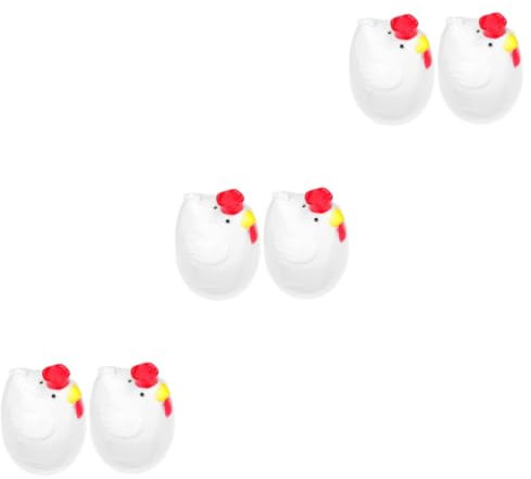 Cabilock Cuit Oeuf Pour Micro-ondes 6 Pièces Cuiseur à Œufs à Micro-ondes Outil à D'œufs Coquetier à Cuiseur à Œufs Outil D'ébullition D'œufs Cuiseur à En Forme De Poussin Cuiseur à