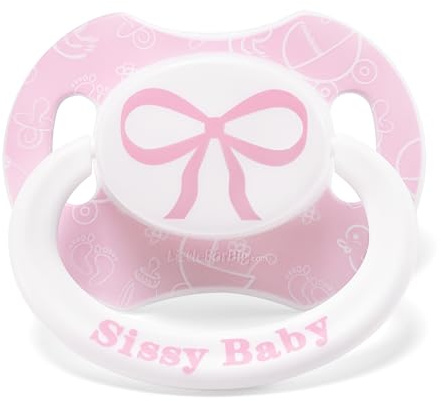 LittleForBig Großer Saugerschild Bedruckter Schnuller der Generation II in Erwachsenengröße Sissy Baby Muster