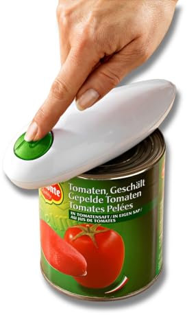 3 PAGEN® Electric Can Opener + Free Lid Opener - Easy to Open Cans and Cans - Practical Kitchen Aid - Ideal for Seniors or Hands Restrictions - Battery Operated
