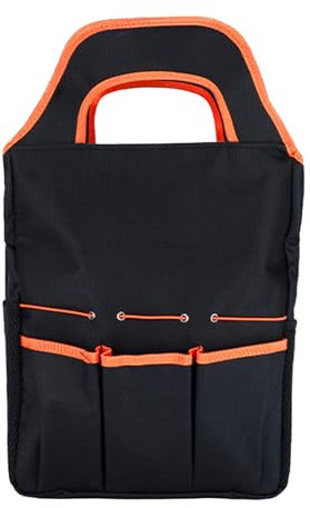 MICFENY Gartenwerkzeugtasche mit geräumiger Aufbewahrung, mehrere Taschen, Werkzeughalter für Gartengeräte und Zubehör