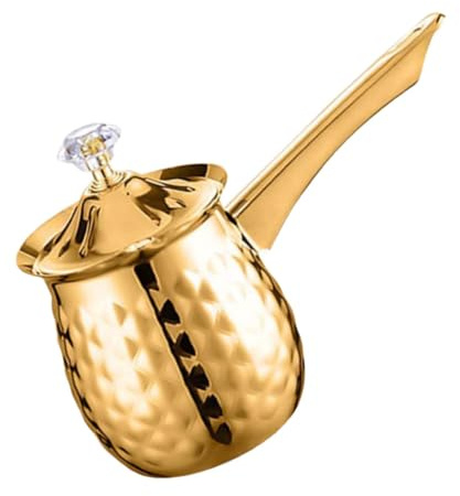 Alipis Caffettiera Turca Vintage Tazzina Da Caffè Espresso Dorata Da 400 Ml Scalda Caffè Tradizionale Per Caffè Turco