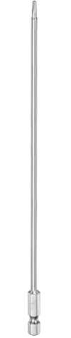QUARKZMAN T10 Punte Cacciaviti Torx Sicurezza 8 L Set Precisione | Gambo Esagonale 1/4, Acciaio S2, Magnetiche, Antimanomissione, Testa Torx e Foro, per Punte Trapano Rimuovere Viti Fissaggio