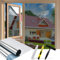Cycbiki UV400 Schutz Spiegelfolie Fenster Sichtschutz 100 * 150cm reflektierende Selbsthaftend Sonnenschutzfolie Fensterfolie Blickdicht von aussen Rückstandslose Thermofolie Gegen Hitze Silber