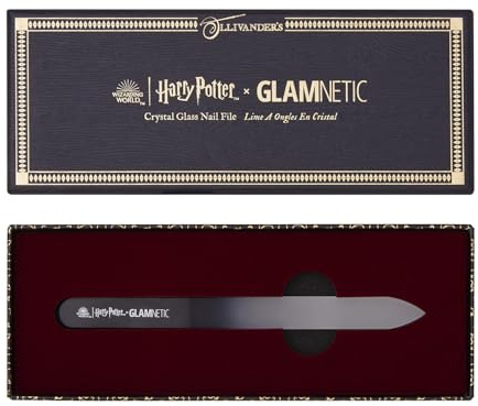 Harry Potter™ x Glamnetic Crystal Glass Nail File | All-in-One Nail File for Shaping, Smoothing & Polishing | Lightweight & Easy to Use