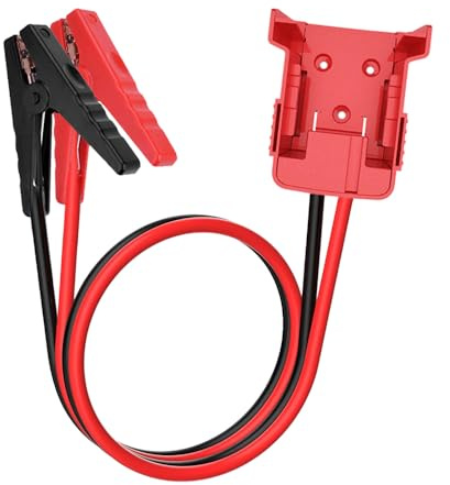 Jumper Cables Compatible with Milwaukee M18 Battery, 2FT 8AWG Portable Battery Jumper Starter Automotive Booster Cables Power for Car Jump Starting Using Tool