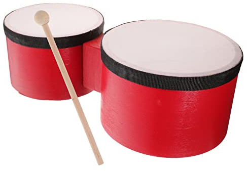 ERINGOGO Set di Tamburi Bongo per Ragazzo Ragazza 5-6 Pollici, Strumento Musicale Percussione Educativo, Tamburo Bongo Leggero e Resistente, Sicuro per Ragazzo Ragazza, per Apprendimento
