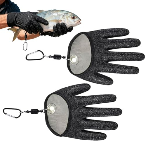 Fishing Gloves | Outdoor Anti-Puncture No Cut Mitten,Fish Fillet Gloves with Hook,Oyster Shucking Mandolin Slicing Meat Cutting Kayaking Hiking Paddling