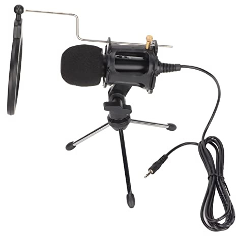 BONKZEBU Kit Microfono a Condensatore Professionale Cardioide da Studio per Registrazione, Streaming, Podcasting per Amplificatore Altoparlante