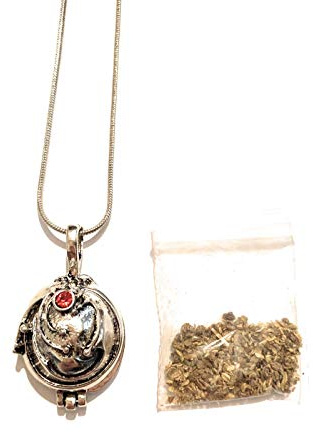 Giulyscreations - Halskette mit Medaillon von Elena Gilbert The Vampire Diaries I Vampire Diaries mit Geschenk-Verbena von Stefan Damon Salvatore