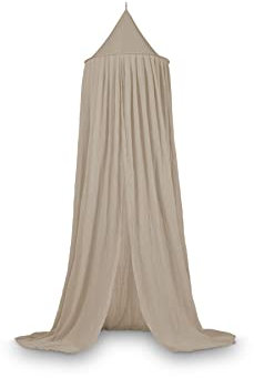 Jollein Baldachin Vintage Nougat - Höhe 245 cm - Betthimmel Babybett Kinderzimmer - Beige