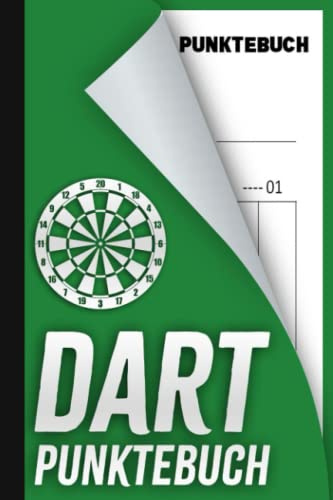 Dart Punktebuch: Dart Punktekarte, Spielblock für über 100 Dartpartien - für Training oder Tunierzähler Buch, Perfektes Geschenk für Darts Spieler, DIN A5.