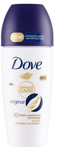6x Dove Deo Advanced Care Original Roll On Deodorant, Antitranspirant Deodorant, Schutz bis zu 48 Stunden 50 ml + Italian Gourmet Polpa 400g