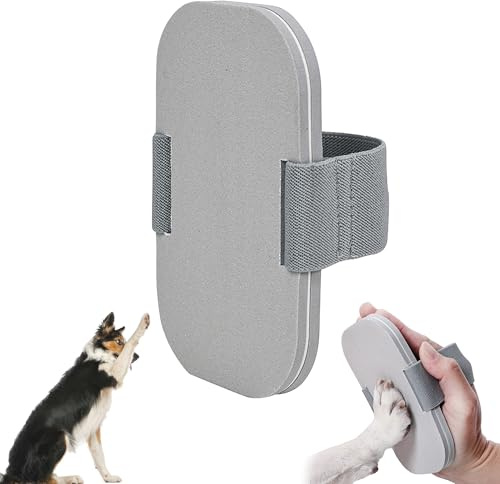 xtemtoamz Krallenfeile Hund Krallenschleifer für Hunde Kratzbrett Hund, Dog Nail Grinder, Nagelfeile für Hunde, Krallenschneider für Hunde, Krallenpflege für Hunde, Grau