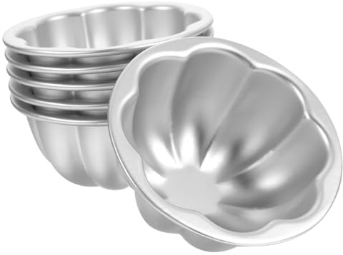 Amosfun Moules À Muffins Multi-usages Pour La Cuisson À La Vapeur Moules De Cuisson En Métal Pour Pouding Cup Cake