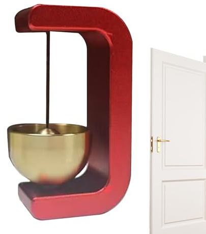 Türglocke offen, magnetische Türglocke | Händler-Glocke, magnetisch, Türöffnungsglocke | Magnetischer Türklingelring aus Messing, hängende Glocke für die Wölbung