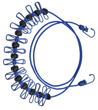 Corda per biancheria da campeggio, corde per biancheria per asciugare il bucato, linee di lavaggio da viaggio | linee di abbigliamento di supporto di asciugatura portatile per giardino, docce, hotel