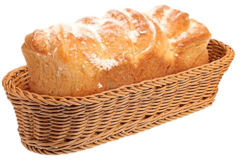 KICHOUSE Woven Bread Basket for Serving Fruit Made of Natural Material for Home Kitchen Decor