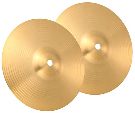 Garneck 2 Stück Messing Schlagzeug Becken 6 Zoll – Hochwertige Trommelbecken Für Jazz Und Rock - Ideal Als Ersatzteile Oder Zubehör Für Ihre Musikinstrumente