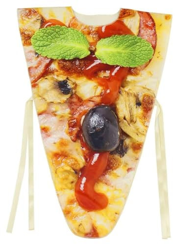 Cheese Costume Adult's Pizza Costume Halloween Mens Food Mascot, One Piece Dress Up Outfits Party Christmas Dance Show