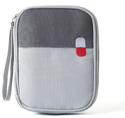 SOGHO Reiseapotheke,Reiseapotheke Tasche,Medikamententasche Klein | Mini Erste Hilfe Set,Erste Hilfe Tasche,Tragbar Apothekentasche Medikamenten Aufbewahrung,Für Home Office Reisen Outdoor