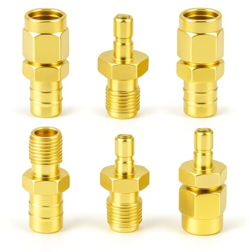 unillea Adapter SMA zu SMB Set, 6 Stück, für DAB Autoantenne, HF Koaxialkabel, Antennenadapter für Auto, Satellitenradio Funkempfänger FM Tuner WLAN Router, Koaxialkabel, robust und langlebig