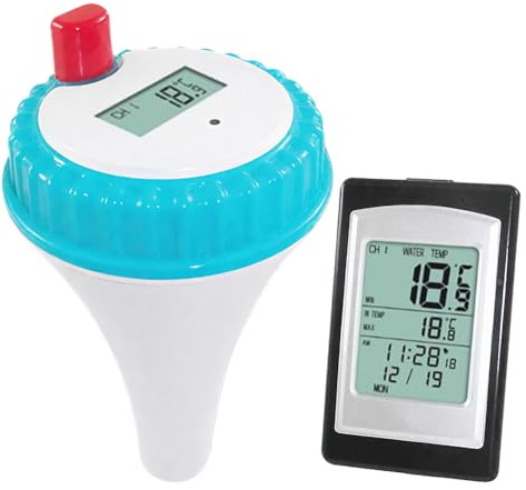 Floating Pool Thermometer Turtle – Easy-to-Read Large Display with String, Durable & Shatter-proof, for Pools, Hot Tubs, Spas, Ponds & Aquariums (Celsius & Fahrenheit)