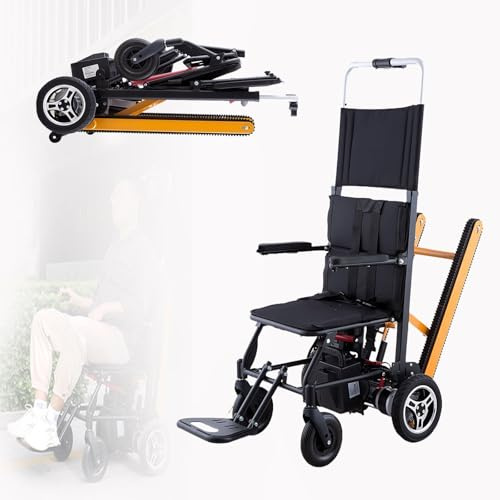 Carretilla Eléctrica Plegable para Subir Escaleras Silla De Ruedas Eléctrica para Subir Escaleras para Personas Mayores para Subir Y Bajar Escaleras para Pacientes Mayores Discapacitados A