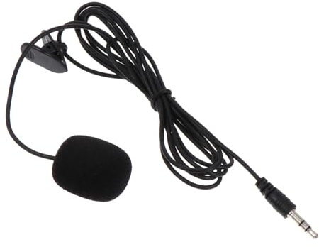 Lavalier Ansteckmikrofon Schwarz 5 Stück mit Adapterkabel für Smartphones | Pvc Ausführung, Tragbar mit Stabilem Clip, für Streaming und Aufnahme an Desktop PC oder Laptop