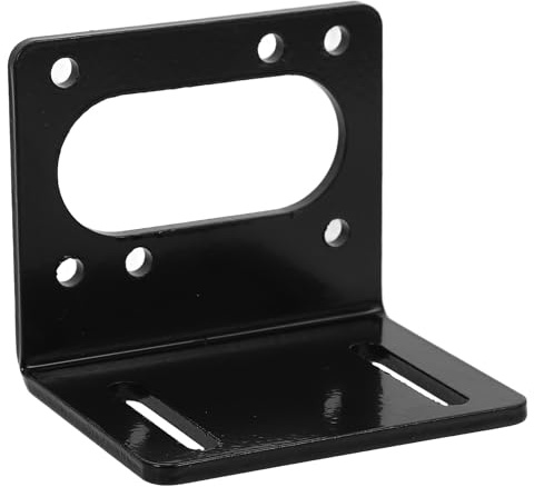 WOONEKY Staffa Motore in Acciaio per Montaggio Riduttore Base Fissa Angolare per Motori Passo-passo Installazione Facile e Resistente Supporto Stabile per Motori e Motoriduttori