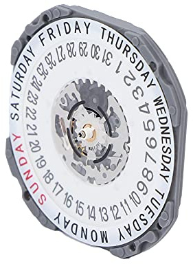Qudinip Movimiento de Reloj Automático VJ55B Reemplazo de Cuarzo Duradero para Reparadores de Relojes y Entusiastas con Pila de Botón Incluida