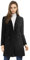 Allegra K Damen Langarm Wintermantel Umlegekragen Zweireiher Kammgarn Trenchcoat Mantel Schwarz S