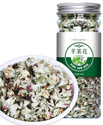 Tisana cinese Frutta Frutta Tè Rosa Tè in scatola Crisantemo di seta dorato In bottiglia Nuovo tè Profumato Assistenza sanitaria Fiori Tè Tè Verde Cibo Verde (50g Apple Blossom)