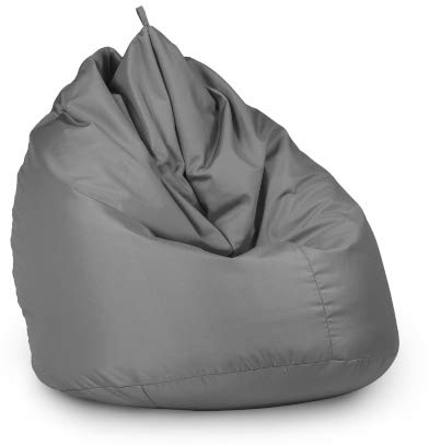 haus & garten Sitzsack Beanbag Indoor Outdoor für Kinder und Erwachsene viele Farben und Größen zur Auswahl (65x95, Grau)