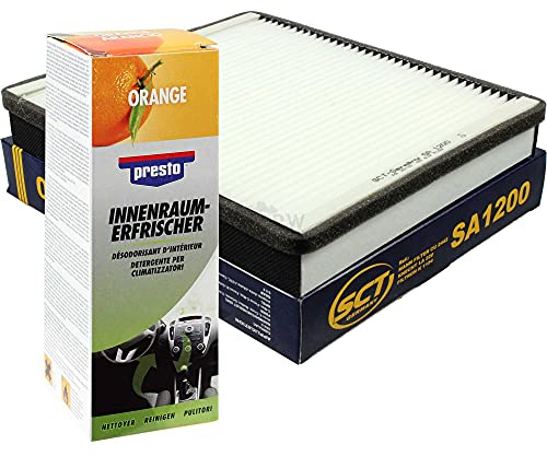 QR-Parts Set 85558052 157127 SA 1200 SCT Innenraum-Filter 1200+Presto Fresh Orange Duft