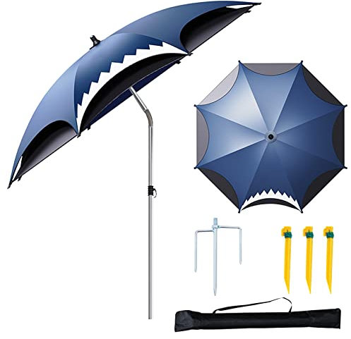 Ombrellone Da Spiaggia Ombrellone Da Giardino 220cm/240cm Ombrellone Da Sole/Pesca/Esterno Con Funzione Inclinabile Ombrellone Regolabile In Altezza Impermeabile Ventilazione ( Size : 240cm(7.8Ft) )