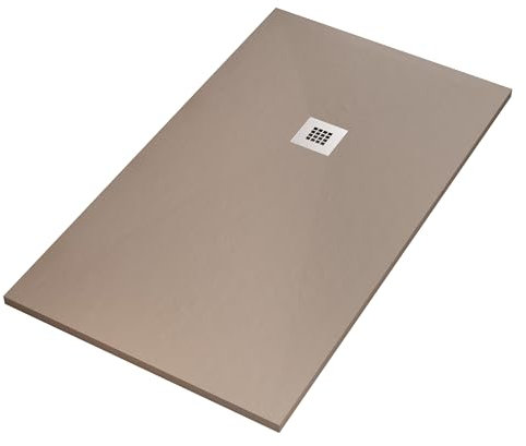 OLIMPO DOCCE - Piatto doccia in marmoresina tortora | Piletta Gratis - STAR PLUS - 70x140