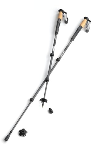 Silva Aluminium Kork Trekkingstöcke Teleskop 3-sekt. Paar Grau 140 cm