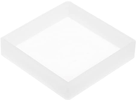 sourcing map Square Silicone Resin Mold Epoxy Resin Mold 4.25 Cube Casting Mold for DIY Jewelry Dried Flower Leaf