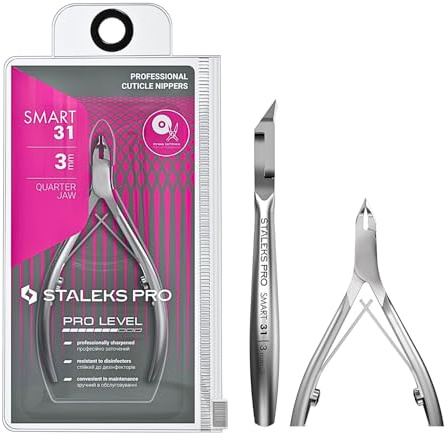 STALEKS PRO by Natury Nails Pinza professionale per cuticole 3 mm. Acciaio inossidabile (Smart 30-3mm)